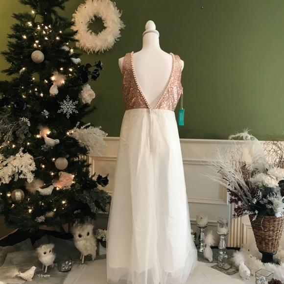 Formal kids pageant sequins holiday dress - Picture 4 of 5